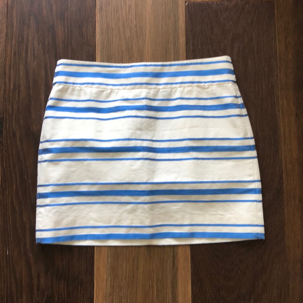 JCrew Factory blue stripe mini